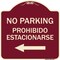 Signmission No Parking Prohibido Estacionarse Heavy-Gauge Aluminum Architectural Sign, 18" x 18", BU-1818-23797 A-DES-BU-1818-23797 - alternate 1